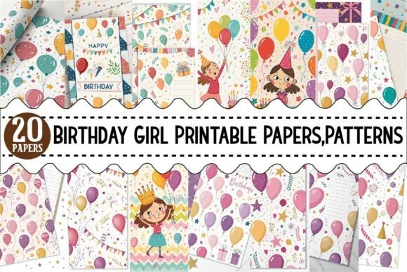 Birthday Girl Printable Papers: A Creative and Practical Resource for Celebrations