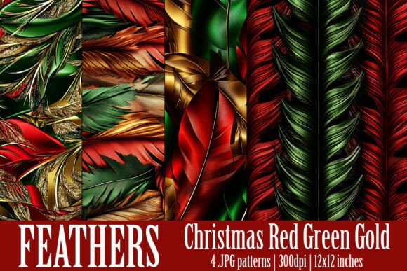 Christmas Feather Patterns, S16