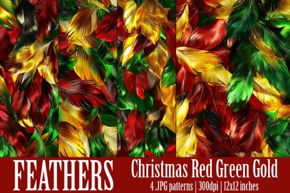 Christmas Feather Patterns, S18