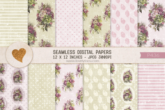 Floral Seamless Paper Patterns: A Versatile Resource for Creative Projects