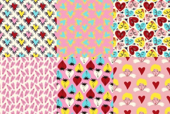 Love Valentine Patterns Pack: A Stylish Choice for Modern Romantic Projects
