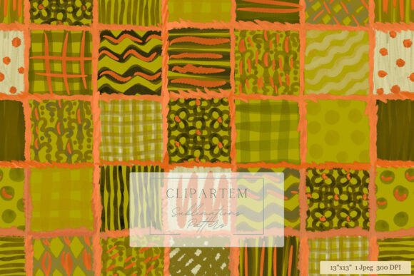 Olive Coral Boho Texture Patterns: A Vibrant Collection for Sublimation and Surface Design