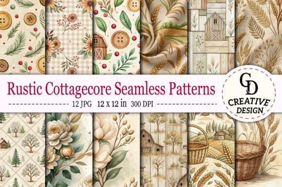 Rustic Cottagecore Seamless Patterns: A Timeless Trend for Modern Creatives