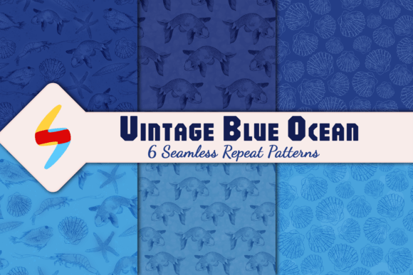 Vintage Blue Ocean Patterns: A Timeless Nautical Design Resource