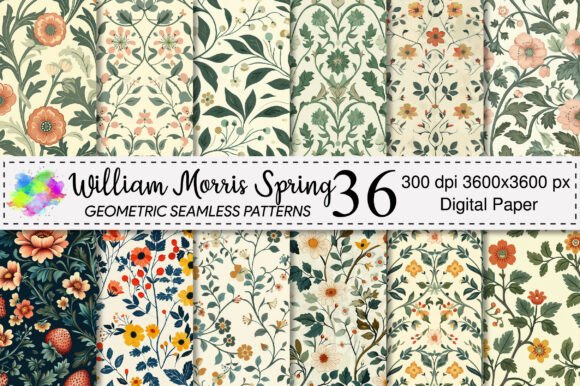 William Morris Spring Patterns: A Timeless Addition to Your Creative Workflow